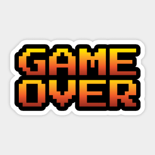 Game Over Sticker